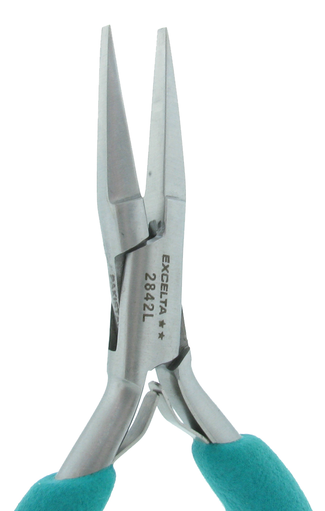 Excelta 2842L 6 Inch Medium Flat Nose Plier With Long Handles