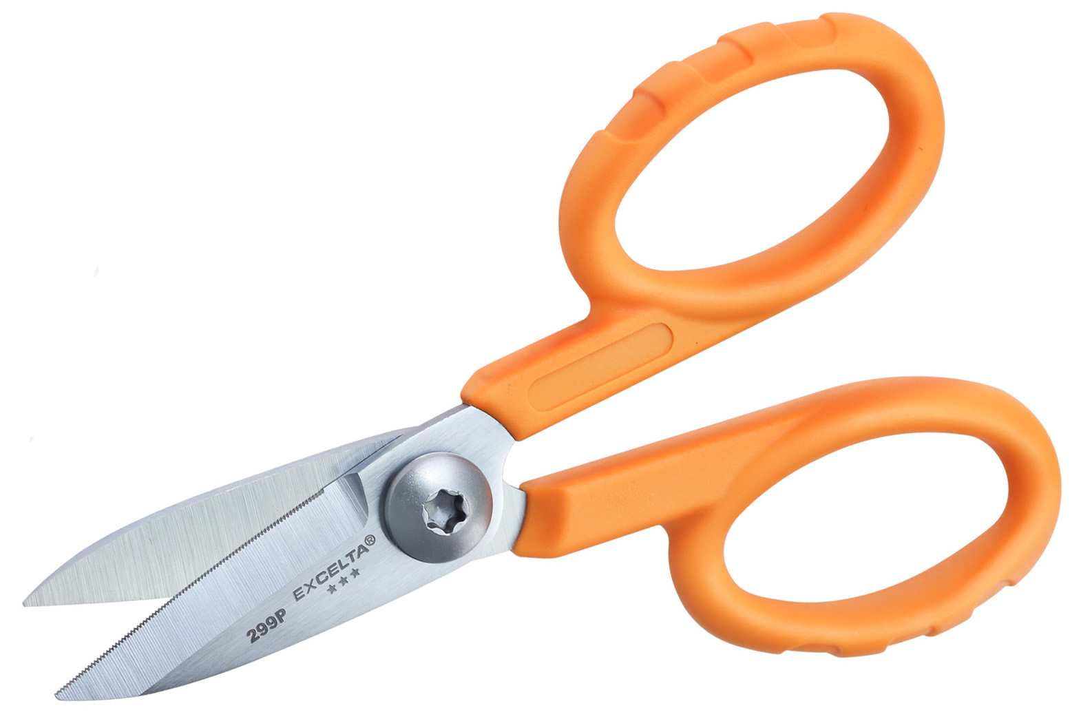 Excelta 299P 5.5 Inch Straight Scissor With High Carbon Steel Cutting Blades