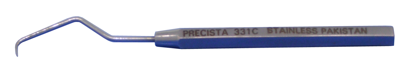 Excelta 331C 3 Inch Stainless Steel Micro Curved Probe With .10 Inch Tip