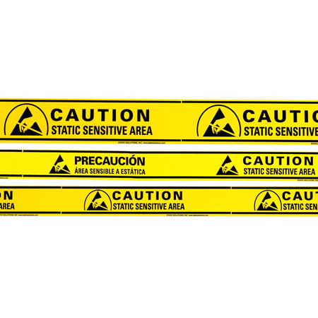 Static Solutions AT-4054 ESD Sensitive Aisle Warning Tape