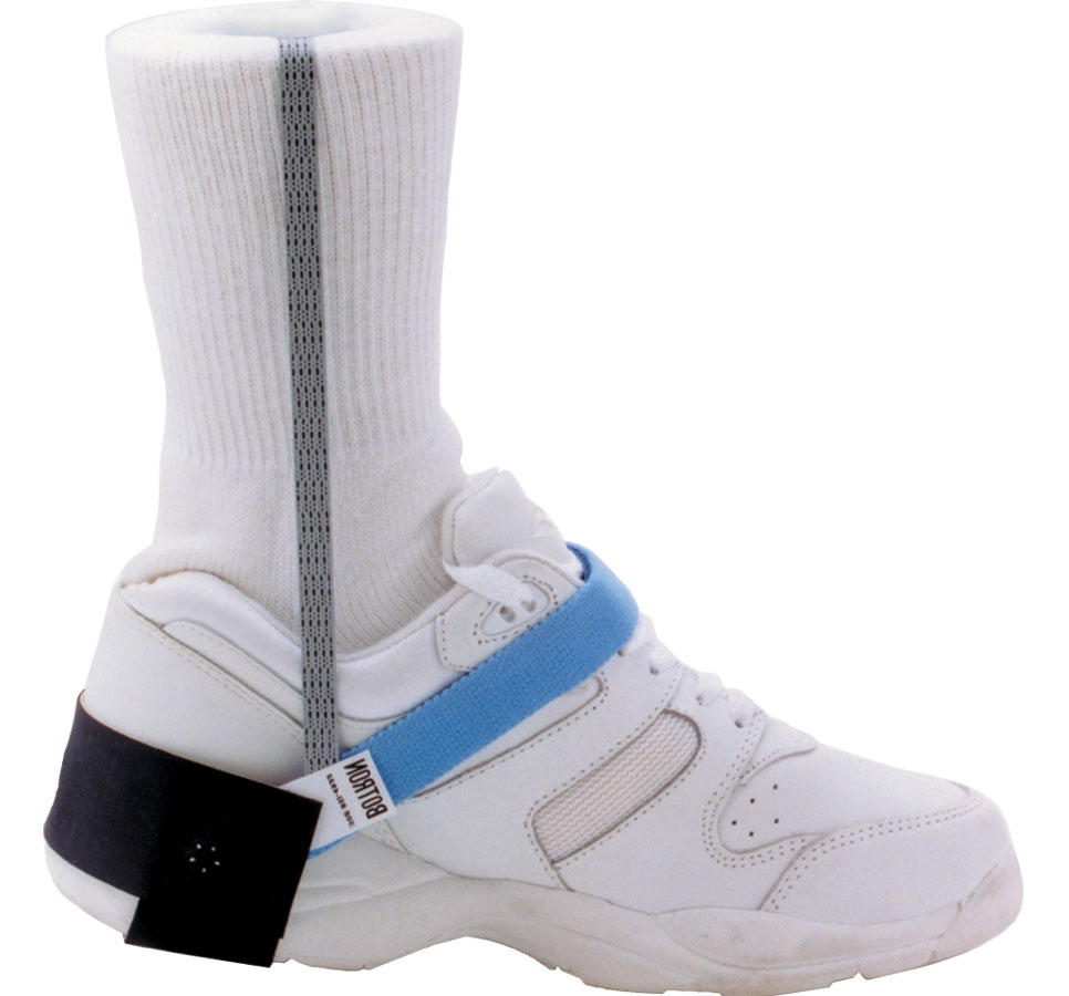 Botron B7500 Blue Ergo-One Heel Velcro Grounder (1 MegOhm Resistor) On Shoe