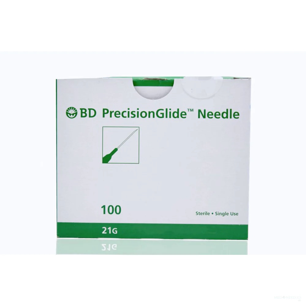 305167, Hypodermic Needle PrecisionGlide™ 1-1/2 Inch Length 21 Gauge Thin Wall Without Safety,