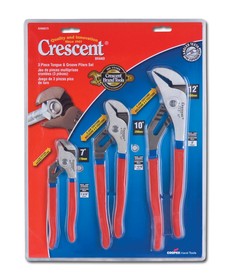 Crescent R200SET3 3 Piece Tongue and Groove Pliers Set