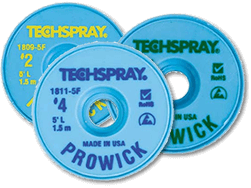 Techspray 1811-5F Pro Wick Desolder Braid - 5\' #4 Blue