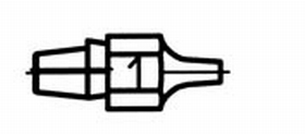 Weller 0051314199 DX111 Threadless Desoldering Tiplet for DXV80.