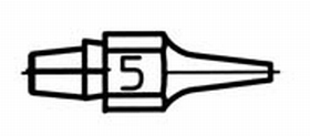 Weller 0051314599 DX115 Threadless Desoldering Tip for DXV80 and DSX80.
