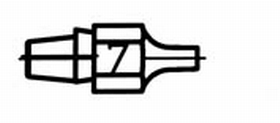 Weller 0051314799 DX117 Threadless Desoldering Tip for DXV80 and DSX80.