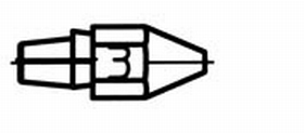 Weller 0051315099 DX113HM High Mass Threadless Desoldering Tip for DXV80 and DSX80