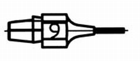 Weller 0051315199 DX119 Threadless Desoldering Tip for DXV80 and DSX80.