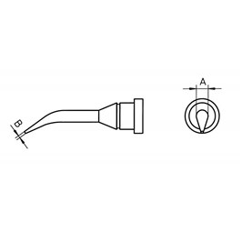 Weller 0054449699 LT 1SNW SOLDERING TIP 0.1MM CHROMED