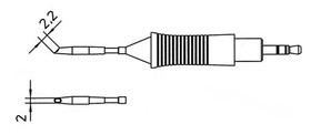 Weller 0054461099 RT10 Gull Wing Tip Cartridge for WMRP Pencil