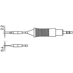 Weller 0054462299 RT8MS Chisel Tip Solder Cartridge for WMRPMS
