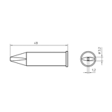 Weller 0054480499 XHTC .125 x .047 inch Chisel Tip