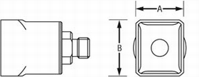 Weller 0058727783 12.5mm x 15mm 4 Sides Heated Nozzle Q08 for HAP1 Small Hot Air Pencil