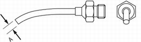 Weller 0058727786 2mm Round Bent Nozzle R08 for HAP1 Small Hot Air Pencil