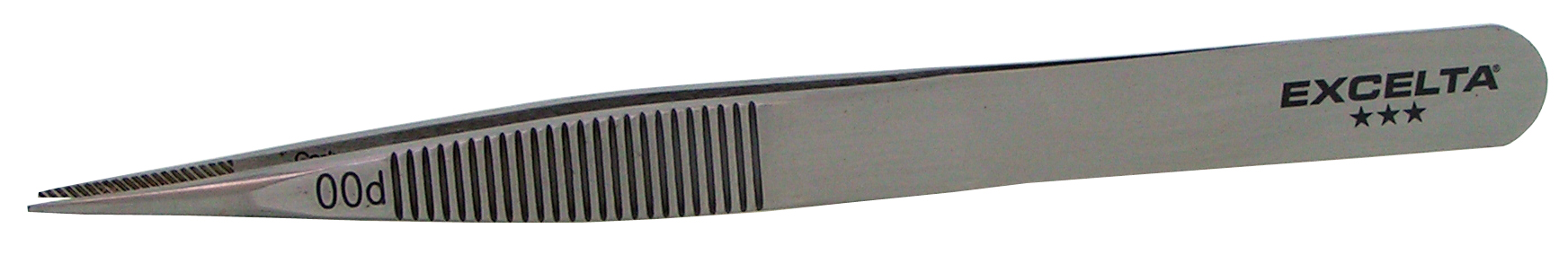 Excelta 00D 4.75inch Straight Strong Carbon Steel Tweezer