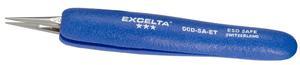 Excelta 00D-SA-ET 5.25inch Straight Strong Neverust Tweezer With Ergo Grips