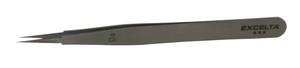 Excelta 0A 4.75inch Straight Round Carbon Steel Tweezer