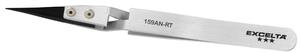 Excelta 159AN-RT Fine Straight Soft Replaceable .020in. Carbofib Reverse Action Tweezer