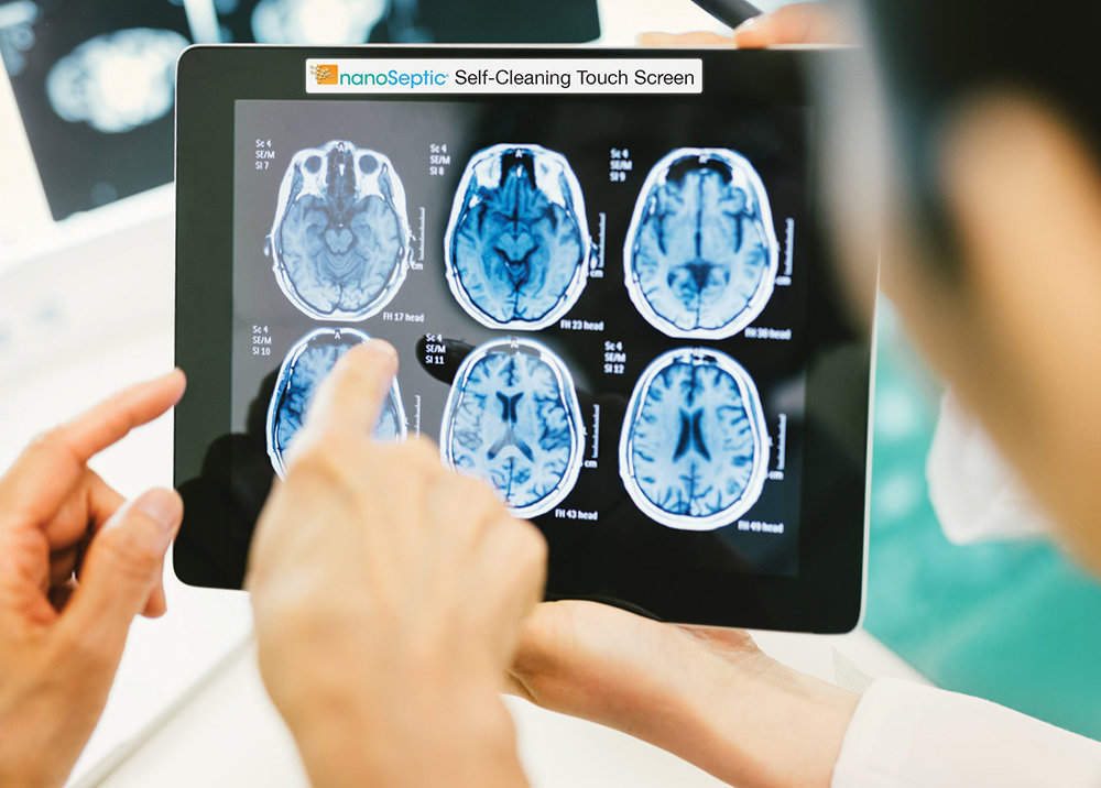 NanoSeptic Clear Continuously Self-cleaning Film for Touchscreens