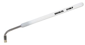 Excelta 210B-P 5.5 Inch Bent Hog Hair Instrument Cleaning Brush.