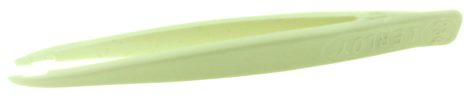 Excelta 234 4.5inch CTFE Chemical Resistant Tweezer With .10inch Tips
