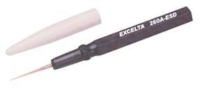 Excelta 260A-ESD 2.5 Inch Mini Metal Handle Black Spatula .010 Inch Tip