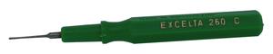 Excelta 260C 2.5 Inch Green Plastic Handle Mini Spatula .020 Inch Tip