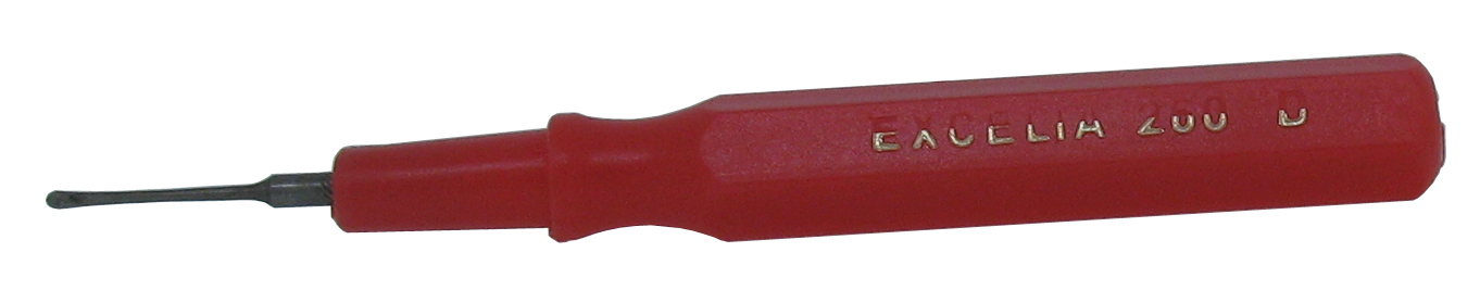 Excelta 260D 2.5 Inch Red Plastic Handle Mini Spatula .025 Inch Tip
