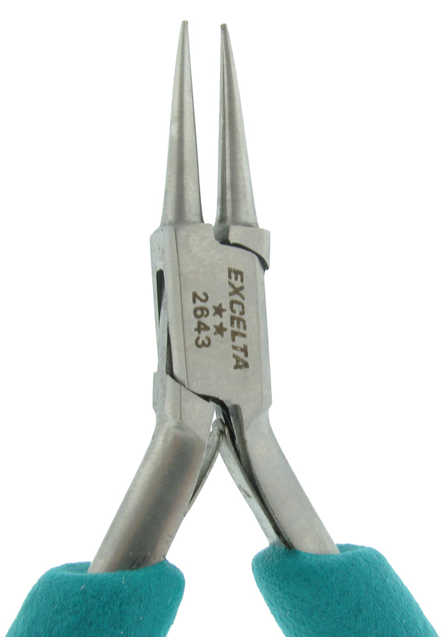 Excelta 2643 4.75inch Stainless Steel Small Round Nose Plier
