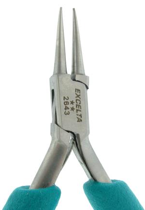 Excelta 2643 4.75inch Stainless Steel Small Round Nose Plier