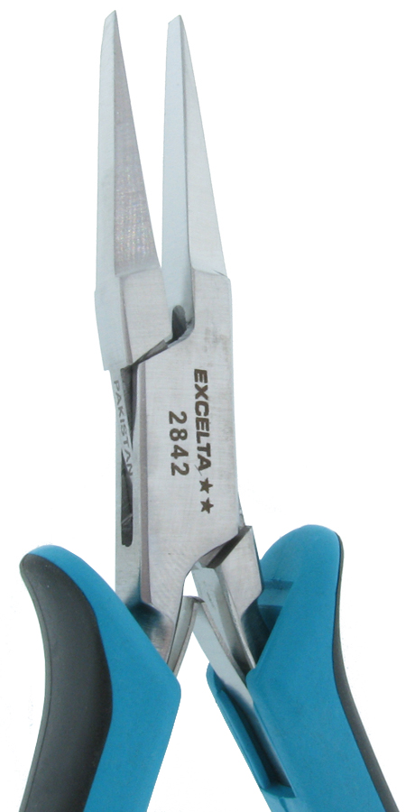 Excelta 2842 5.75inch Stainless Steel Medium Flat Nose Plier