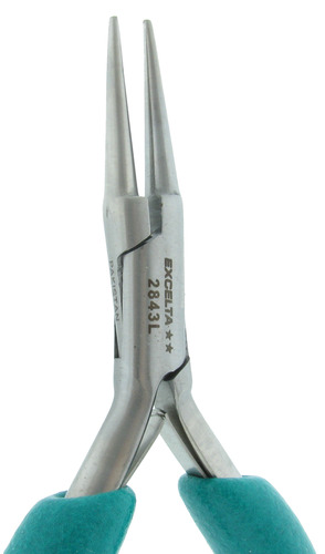 Excelta 2843L 6 Inch Medium Round Nose Plier With Long Handles