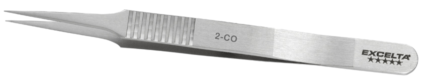 Excelta 2-CO 4.75 Inch Straight Tapered Fine Forcep