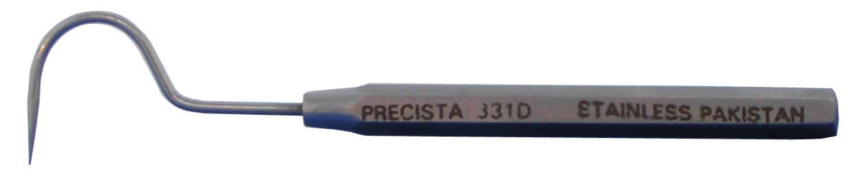 Excelta 331D 3 Inch Stainless Steel Micro Hooked Probe With .10 Inch Tip