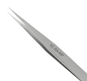Strong Point Angulated Serrated Tips Tweezers One Star Excelta SS 8 Length 0.0935 Height 24-8-SA-SE Anti-Mag 0.45500000000000002 Wide 