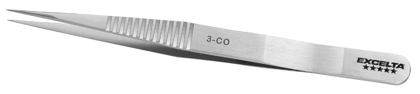 Excelta 3-CO 4.75 Inch Straight Very Fine Forcep