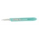 Miltex 4-515C Size 15C Stainless Steel Sterile Safety Scalpels (Angled Blade)