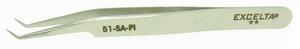 Excelta 51-SA-PI 4.5 Inch Angled Very Fine Tip Tweezer