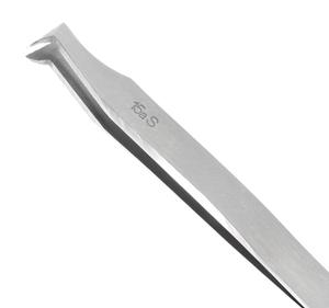 Excelta 15A-S Angulated 4.5in. Stainless Steel .010in. Soft Wire Cutting Tweezer