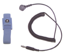 ECWS61M-1, ESD Wrist Strap Kit, 6\' Coil Cord, Ec Elastic Fab Adjustable