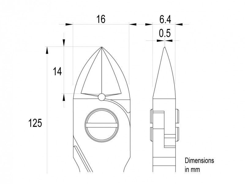 Ideal-tec ES5160LM.CR.BGO Medical Grade Cutter drawing