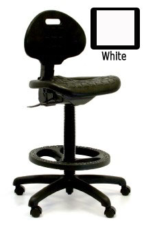 GK-Harsh Environment Bench High Bench Height Chair-White