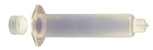 JG10A-30, 10cc Clear Luer Lock Air Syringe with White PE Stopper, Qty 30