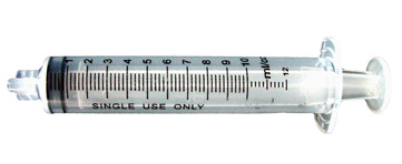 JG10CC-LL-25, 10cc Calibrated Manual Luer Lock Syringe, qty 25