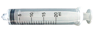 JG20CC-LL-20, 20cc Calibrated Manual Luer Lock Syringe, qty 20
