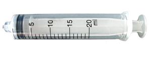 JG20CC-LL-20, 20cc Calibrated Manual Luer Lock Syringe, qty 20