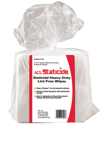 ACL LF50 Heavy Duty Lint-Free Wipers 12in. x 13in.