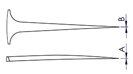 Practical Tools Swiss M-5-S, 3in Mini Tweezers Drawing
