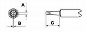 Weller NT6 0.063 x 0.372 Inch WMP Chisel Solder Tip